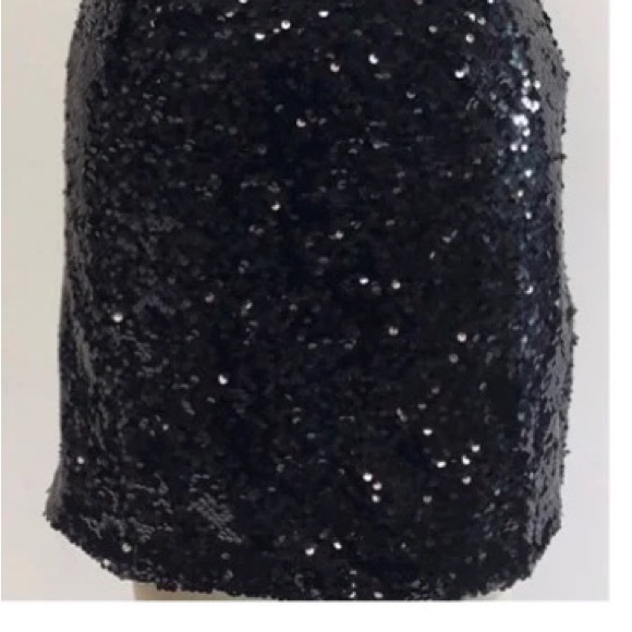 L&B Pink Glitzy Skirt BLACK - Picture 2 of 2
